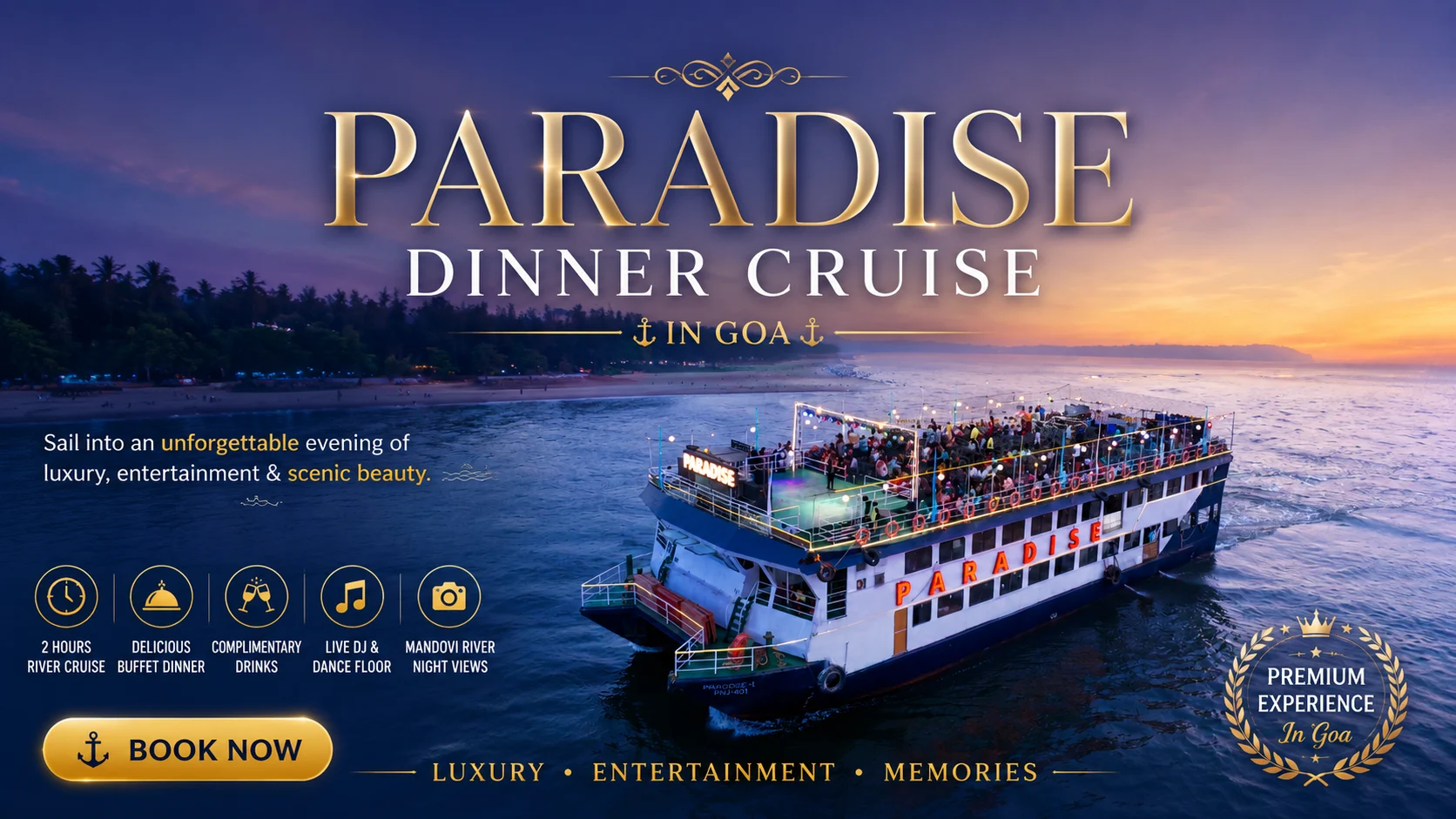 Best Dinner Cruise in Goa