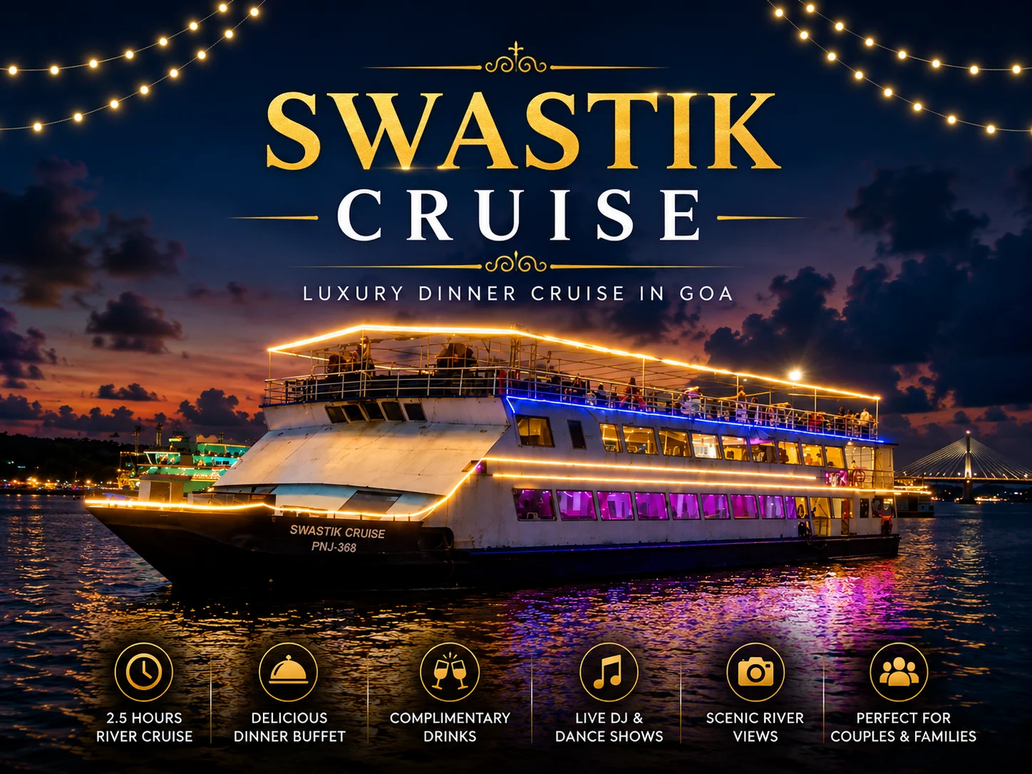 Romantic Dinner cruise in Goa