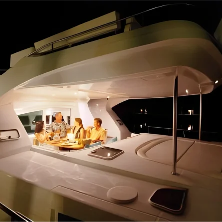 lady m yacht interior