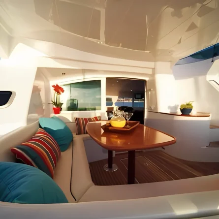 lady m yacht interior